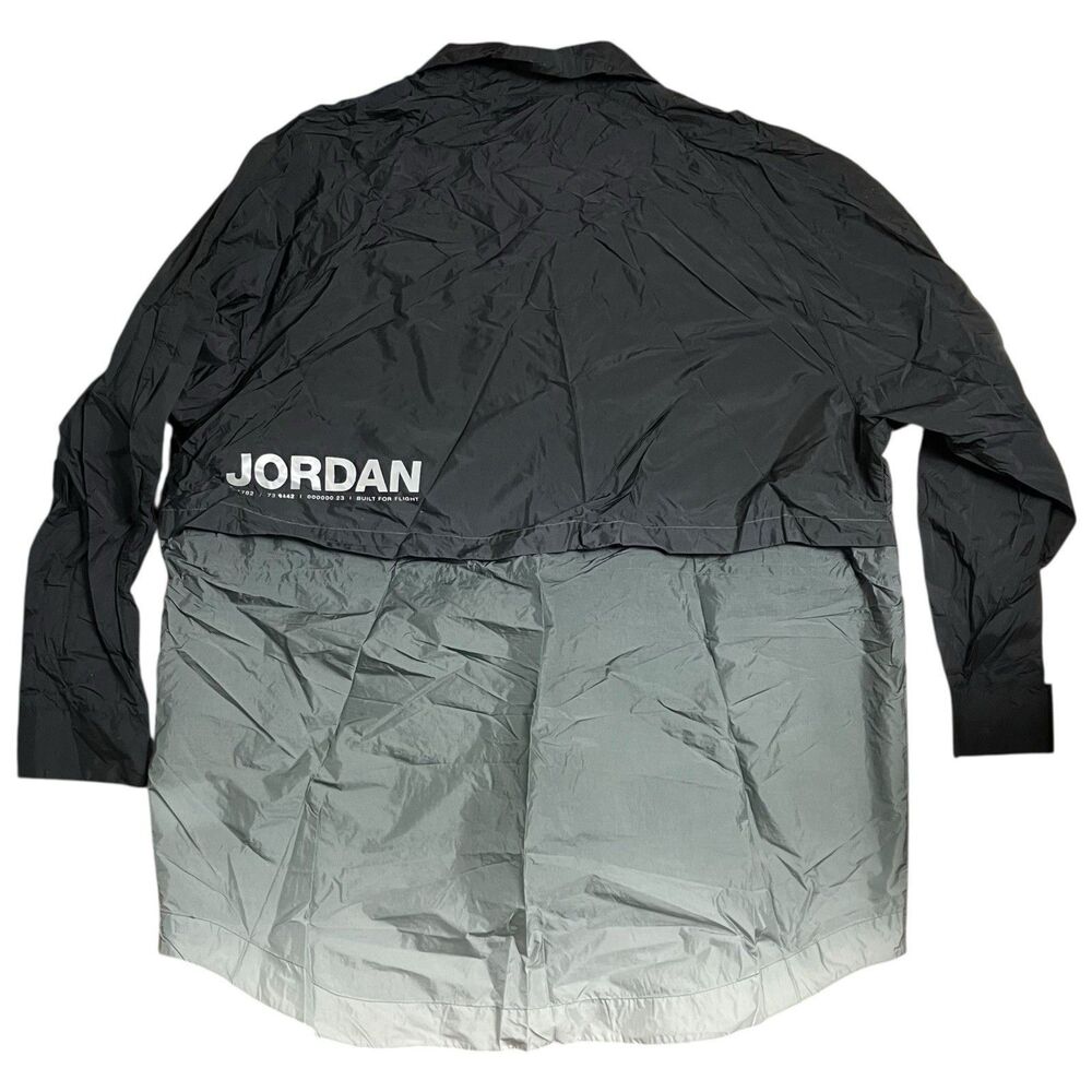 Nike Air Jordan Jacket WMNS‎ XL Black Windbreaker  CU6319-010 Sporty Reflective - Picture 11 of 15